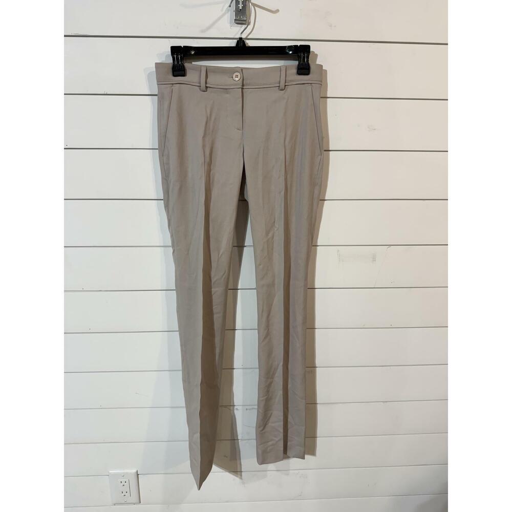 Pinko Women's Beige Slim Straight Dress Pants 2 NWT RTL: $330.00